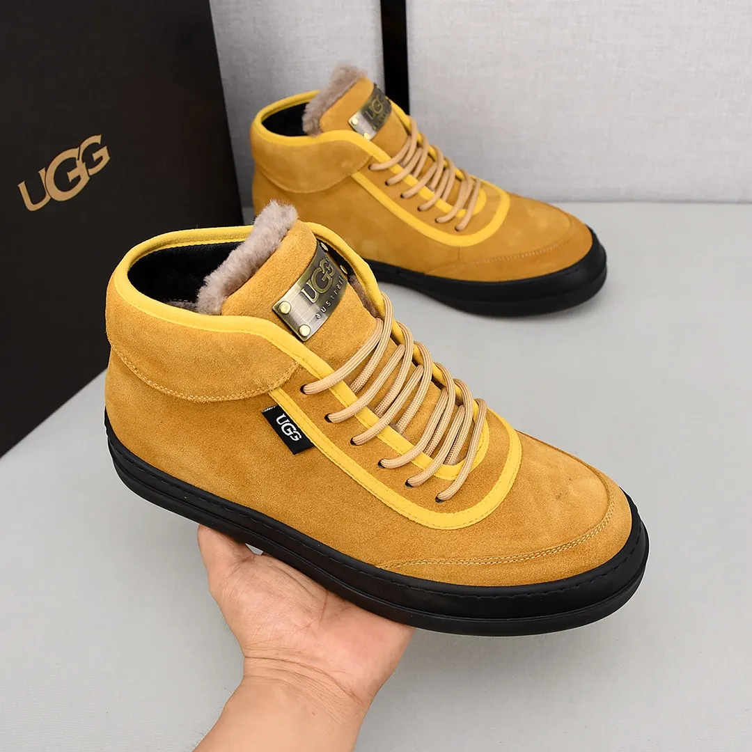 PP520🛜🛜🛜【ugg】The upper is made of waterproof nubuck, real wool lining, and non-slip rubber sole. Warm and comfortable, a must-have in winter! Men's size 38-44 (custom-made size 45 is non-refundable).